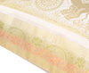Elegant White Banarasi Silk Cushion Cover (16x16) Zari Brocade Elephant Motifs