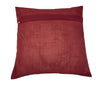 Red 16x16 Inch Indian Woven Zari Brocade Banarasi Silk Mandala Cushion Covers