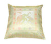 Elegant Gray Banarasi Silk Cushion Cover (16x16) Zari Brocade Elephant Motifs