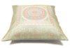 Elegant Gray Banarasi Silk Cushion Cover – 16x16 Inch with Zari Woven Mandala