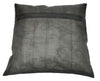 16x16 Inch Black Indian Banarasi Silk Cushion Cover with Zari Brocade Mandala