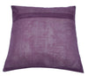 16x16 Inch Purple Indian Woven Zari Brocade Banarasi Silk Mandala Cushion Covers