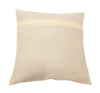 16x16" Banarasi Cushion Cover Indian Woven Brocade Silk Paisley Beige Gift