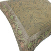 16x16" Banarasi Cushion Cover Indian Woven Zari Brocade Silk Paisley Decor Gift