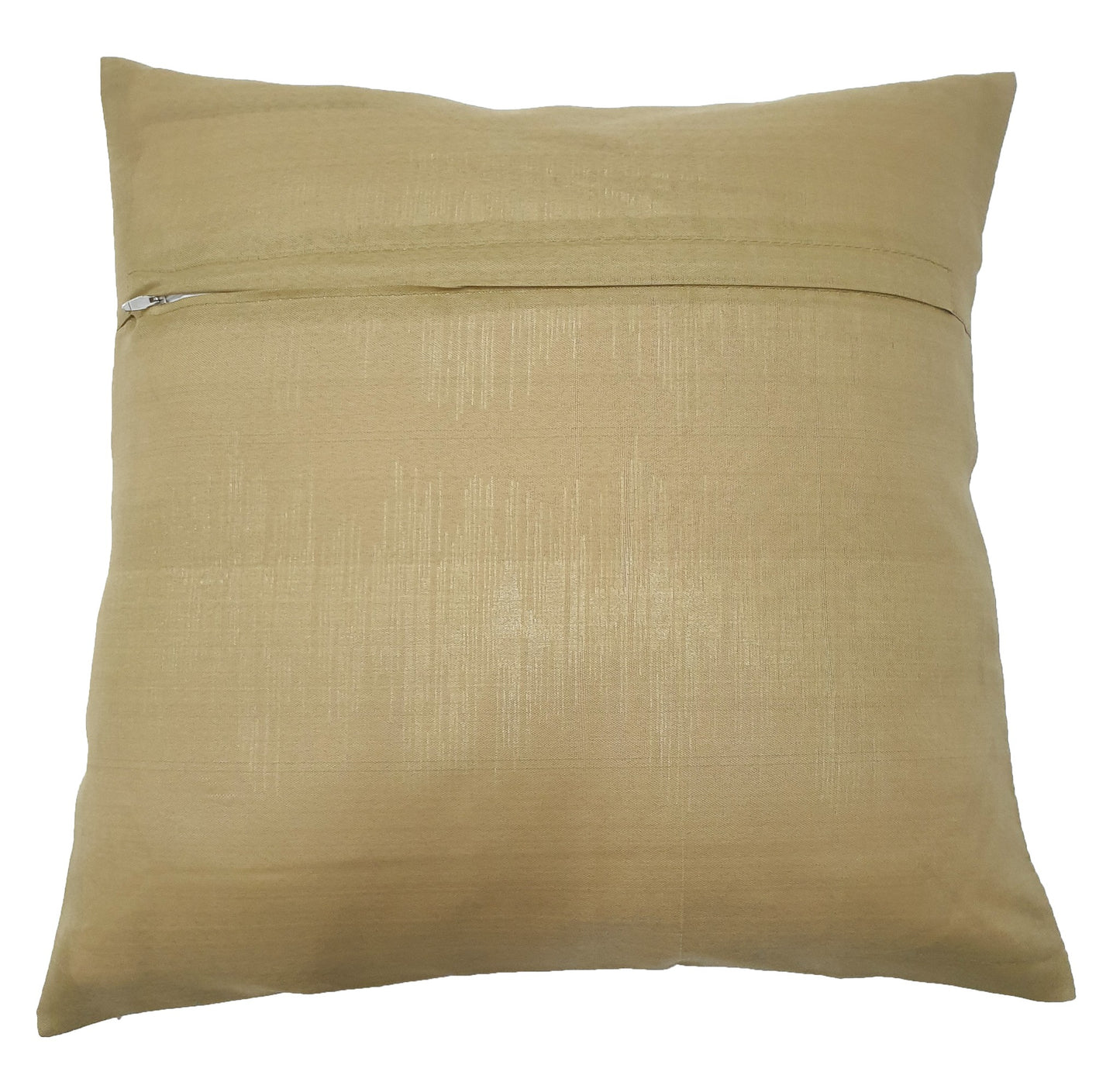 16x16" Banarasi Cushion Cover Indian Woven Zari Brocade Silk Paisley Decor Gift