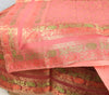 Traditional Banarasi Diwan Set Dark Peach Silk with Zari Brocade Cushion Bolster