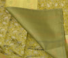 Elegant Green Banarasi Diwan Set Silk Woven Zari Brocade Cushion & Bolster Cover