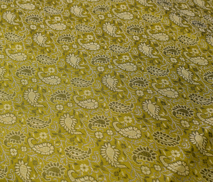 Elegant Green Banarasi Diwan Set Silk Woven Zari Brocade Cushion & Bolster Cover