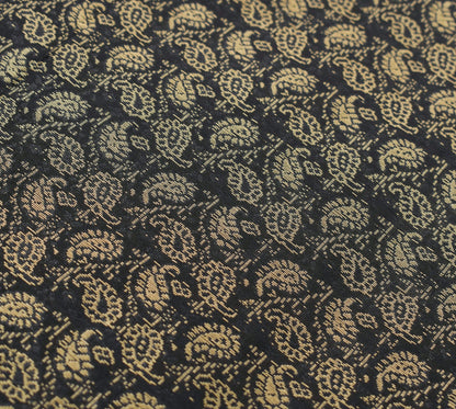Black Banarasi Diwan Set – Rich Silk Woven Zari Brocade Cushion & Bolster Cover