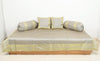 Gray Grace – Banarasi Silk Zari Brocade Diwan Set with Cushions & Bolster Cover