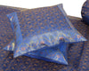 Ethnic Blue Banarasi Diwan Set – Featuring Silk Fabric & Intricate Zari Brocade