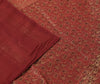 Banarasi Ethnic Maroon Diwan Set Cushion & Bolster Cover Silk Woven Zari Brocade
