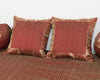 Banarasi Ethnic Maroon Diwan Set Cushion & Bolster Cover Silk Woven Zari Brocade