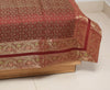 Banarasi Ethnic Maroon Diwan Set Cushion & Bolster Cover Silk Woven Zari Brocade