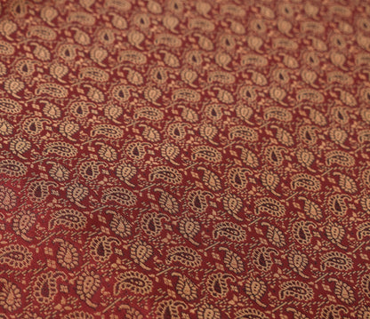 Banarasi Ethnic Maroon Diwan Set Cushion & Bolster Cover Silk Woven Zari Brocade