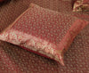 Banarasi Ethnic Maroon Diwan Set Cushion & Bolster Cover Silk Woven Zari Brocade