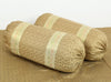 Rich Brown Banarasi Diwan Set – Silk Woven Zari Brocade Cushion & Bolster Cover
