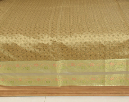 Rich Brown Banarasi Diwan Set – Silk Woven Zari Brocade Cushion & Bolster Cover