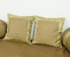 Rich Brown Banarasi Diwan Set – Silk Woven Zari Brocade Cushion & Bolster Cover