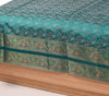 Teal Green – Banarasi Diwan Set Silk & Zari Brocade Cushion and Bolster Cover