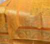 Regal Mustard Banarasi Diwan Set-Featuring Silk Fabric & Intricate Zari Brocade