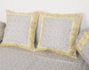 Banarasi Diwan Set– Charm in Silk Woven Zari Brocade Gray Cushion Bolster Cover