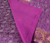 Regal Banarasi Purple Diwan Ensemble Silk & Zari Brocade Cushion & Bolster Cover