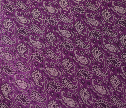 Regal Banarasi Purple Diwan Ensemble Silk & Zari Brocade Cushion & Bolster Cover