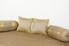 Banarasi Ethnic Diwan Set Cushion & Bolster Cover Silk & Woven Zari Brocade