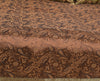 Dark Brown Banarasi Diwan Set Silk Zari Brocade Gift Cushion & Bolster Cover