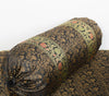 Banarasi Diwan Set Black Silk Zari Brocade Indian Gift Cushion & Bolster Cover