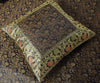 Banarasi Diwan Set Black Silk Zari Brocade Indian Gift Cushion & Bolster Cover