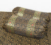 Banarasi Diwan Set Black Silk Zari Brocade Indian Gift Cushion & Bolster Cover