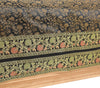 Banarasi Diwan Set Black Silk Zari Brocade Indian Gift Cushion & Bolster Cover