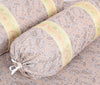 Off White Banarasi Diwan Set Silk Zari Brocade Indian Gift Cushion Bolster Cover
