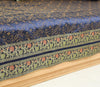 Dark Blue Diwan Set– Banarasi Silk Zari Brocade Indian Cushions & Bolster Cover