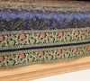 Dark Blue Diwan Set– Banarasi Silk Zari Brocade Indian Cushions & Bolster Cover