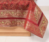 Maroon 5P Diwan Set– Banarasi Silk Zari Brocade Indian Cushions & Bolster Cover