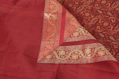 Maroon 5P Diwan Set– Banarasi Silk Zari Brocade Indian Cushions & Bolster Cover