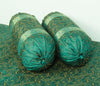 Teal Green Banarasi Diwan Set– Silk Zari Brocade Indian Cushions & Bolster Cover