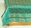 Teal Green Banarasi Diwan Set– Silk Zari Brocade Indian Cushions & Bolster Cover