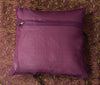Wine Grace Diwan Set– Banarasi Silk Zari Brocade Indian Cushions & Bolster Cover