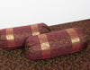 Wine Grace Diwan Set– Banarasi Silk Zari Brocade Indian Cushions & Bolster Cover