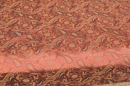 Brown Grace Diwan Set Banarasi Silk Zari Brocade Indian Cushions & Bolster Cover