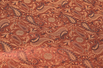 Brown Grace Diwan Set Banarasi Silk Zari Brocade Indian Cushions & Bolster Cover
