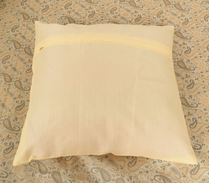 Beige Banarasi Diwan Set Silk Zari Brocade Indian Gift Cushion & Bolster Cover