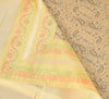 Beige Banarasi Diwan Set Silk Zari Brocade Indian Gift Cushion & Bolster Cover