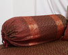 Maroon Banarasi Diwan Set Cushion & Bolster Cover Silk & Woven Zari Brocade