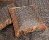 Banarasi Diwan Set Cushion & Bolster Cover Silk & Woven Zari Brocade Brown