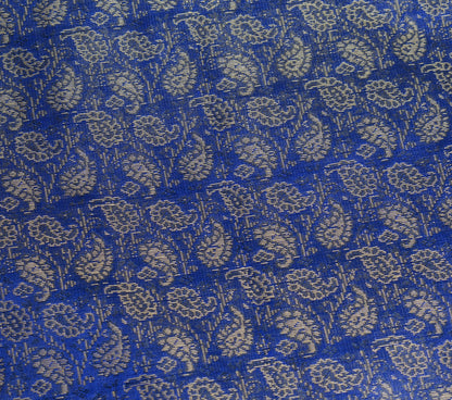 Banarasi Blue Diwan Set Cushion & Bolster Cover Silk & Woven Zari Brocade